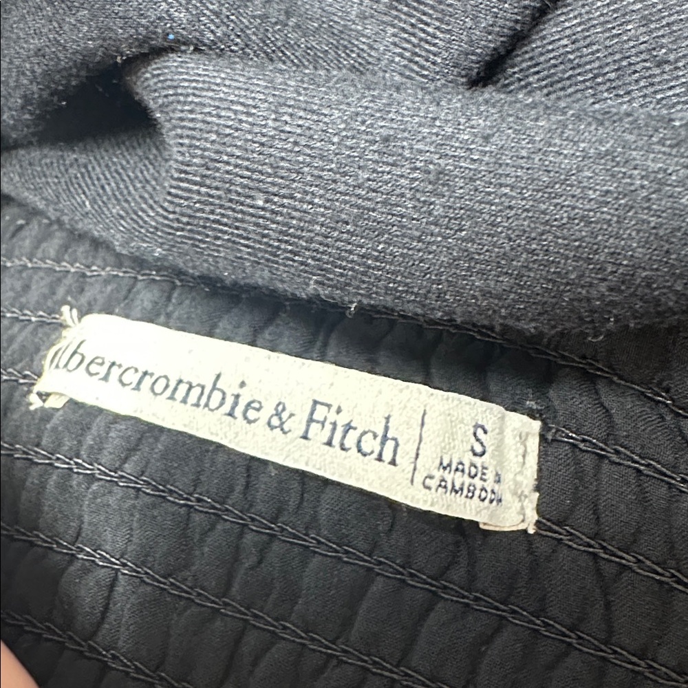 Abercrombie & Fitch Black Smocked Waist Jumpsuit - Picture 13 of 14